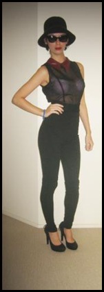 High Rollers leggings -waistlength Sheer Mafia top02